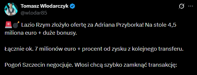 HIT! Lazio zgłosiło się po PIŁKARZA POGONI i oferuje 4,5 MLN EURO!